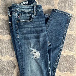 Distressed Skinny Leg Jeans